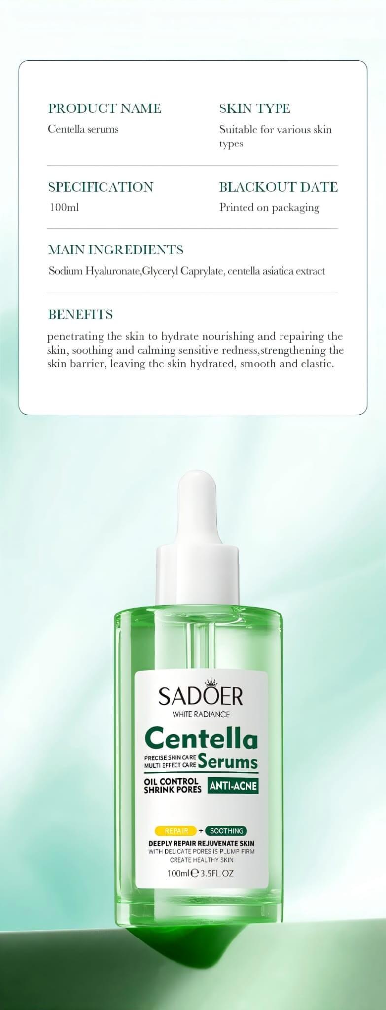 Solución Facial Multiefectos con Centella Asiática 100ml SADOER